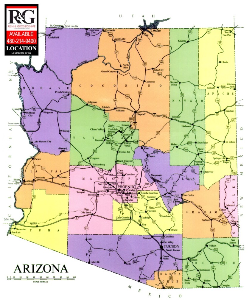 ArizonaMap REIN & GROSSOEHME Commercial Real Estate Phoenix and